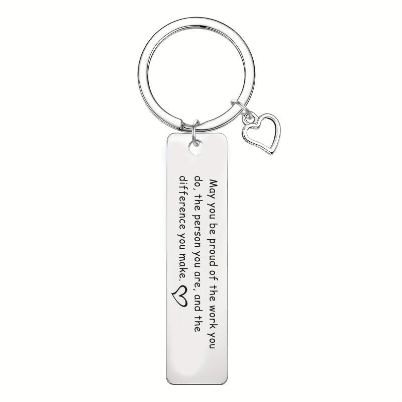 Principal Teacher Appreciation Keychain For Men The Difference You Make Keyring