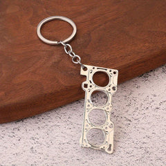 Car Cylinder Engine Gasket Keychain Pendant