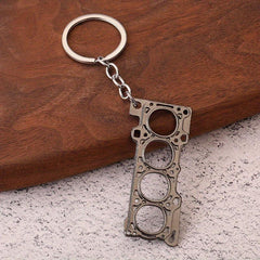Car Cylinder Engine Gasket Keychain Pendant