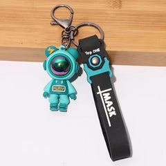 Tide Lightning Silicone Keychain Bear Backpack Pendant Car Key Couple Keychain