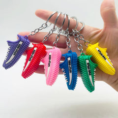 3D Cartoon Sneakers Key Chain Pendant Basketball Shoes Bag Pendant
