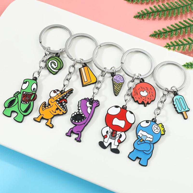 Cartoon Rainbow Keychain Gift For Friends Children Kids Girls Boys