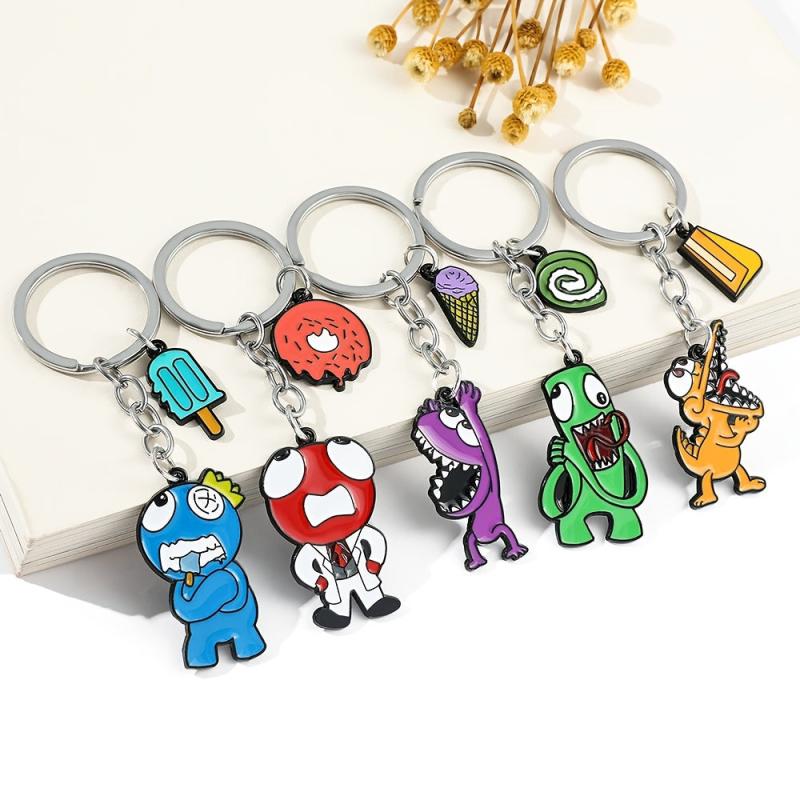 Cartoon Rainbow Keychain Gift For Friends Children Kids Girls Boys