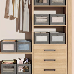 Foldable Storage Box Clothes Container For Wardrobe