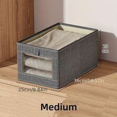Foldable Storage Box Clothes Container For Wardrobe