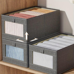 Foldable Storage Box Clothes Container For Wardrobe