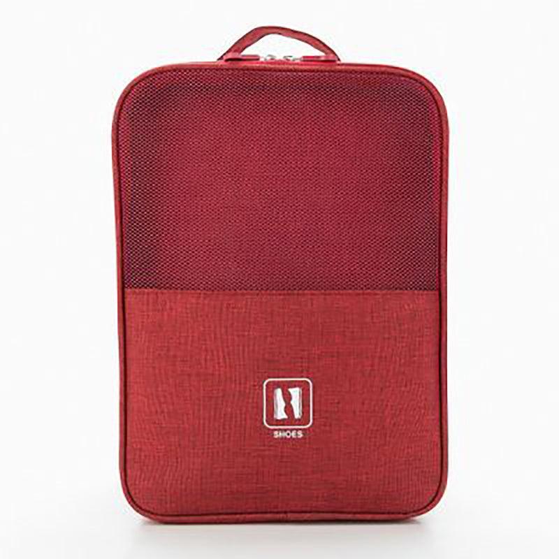 Portable Travel Shoes Storage Bag with Handle Zipper Luggage Packing Bag