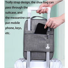 Portable Travel Shoes Storage Bag with Handle Zipper Luggage Packing Bag