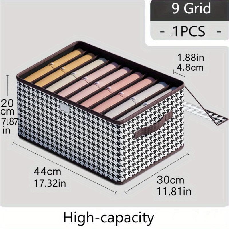 Houndstooth Pattern Storage Box Lightweight Organizer