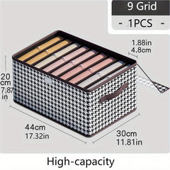 Houndstooth Pattern Storage Box Lightweight Organizer