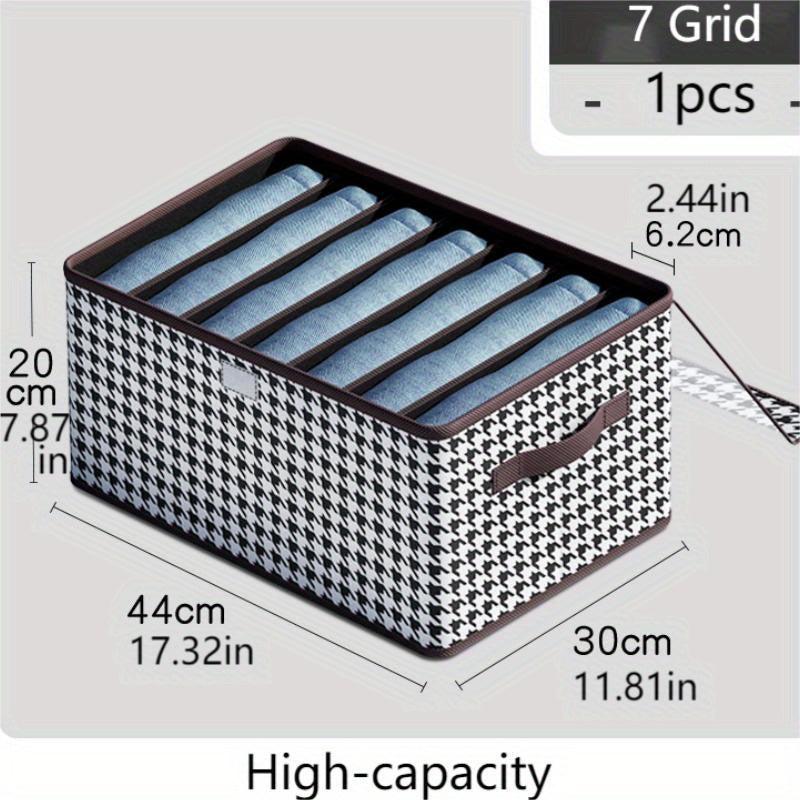 Houndstooth Pattern Storage Box Lightweight Organizer