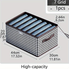 Houndstooth Pattern Storage Box Lightweight Organizer