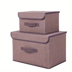 Foldable Clothes Storage Box Dustproof Organzier Container