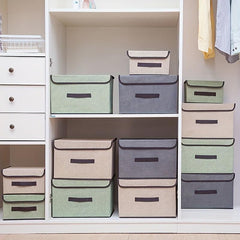 Foldable Clothes Storage Box Dustproof Organzier Container