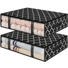 Large Clothes Storage Bag with Zipper & Handle - Space Saver Organizer