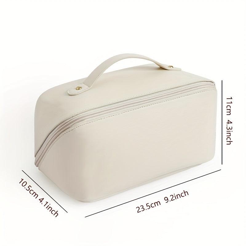 Large Capacity Travel Cosmetic Bag Waterproof Zipper Organizer