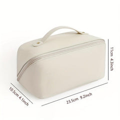 Large Capacity Travel Cosmetic Bag Waterproof Zipper Organizer