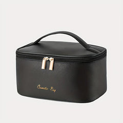 Portable Makeup Brush Organizer Bag Faux Leather Travel Toiletry Bag