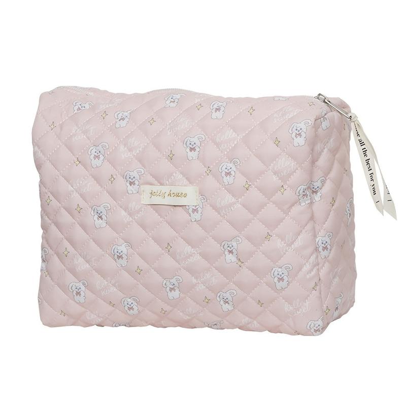 Portable Print Cosmetic Storage Bag Makeup Zipper Organizer