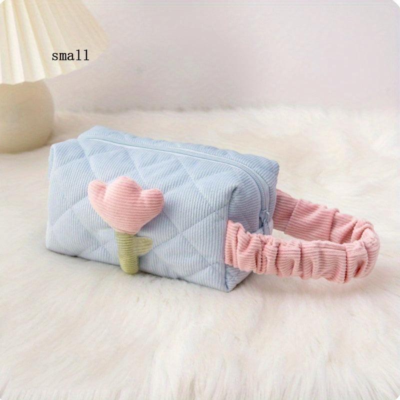 Portable Cosmetic Zipper Bag Travel Makeup Organizer Handbag