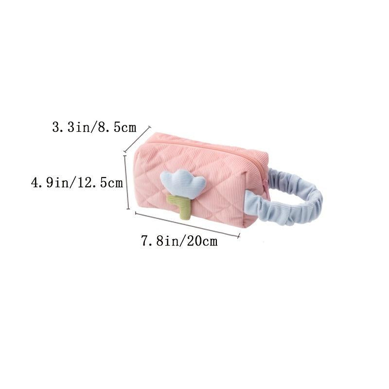 Portable Cosmetic Zipper Bag Travel Makeup Organizer Handbag