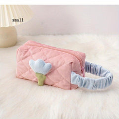 Portable Cosmetic Zipper Bag Travel Makeup Organizer Handbag
