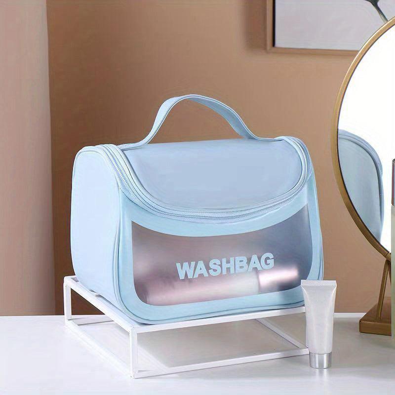 Women's Portable Makeup Zipper Bag Travel Toiletry Wash Bag