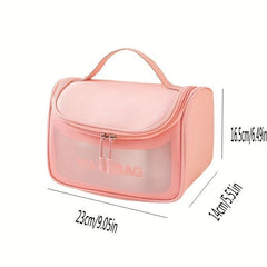 Women's Portable Makeup Zipper Bag Travel Toiletry Wash Bag