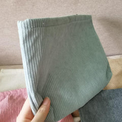 Corduroy Cosmetic Bag Zipper Makeup Bag Travel Accessory