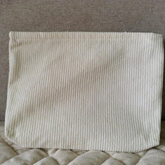 Corduroy Cosmetic Bag Zipper Makeup Bag Travel Accessory