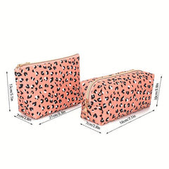 Leopard Pattern Makeup Zipper Pouch Cosmetic Bag