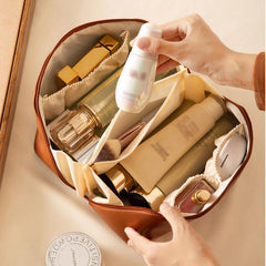 Waterproof Travel Cosmetic Bag Makeup Brush Storage Portable Zipper Toiletry