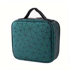 Portable Geometric Pattern Travel Makeup Bag