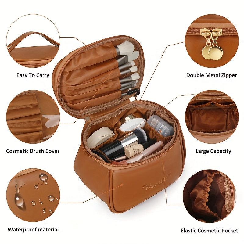 Women's Zipper Makeup Bag Toiletry Wash Bag Portable Organizer