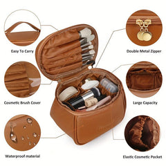 Women's Zipper Makeup Bag Toiletry Wash Bag Portable Organizer