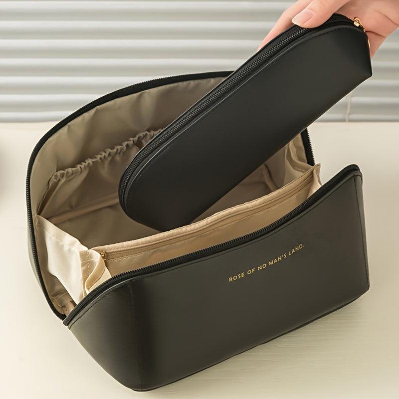 Travel Makeup Clutch Bag Zipper Portable Toiletry Wash Bag