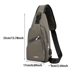 Casual Shoulder Bag Large Capacity Chest Bag