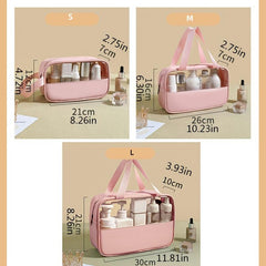 Clear Travel Makeup Bag PVC Large Capacity Toiletry Bag