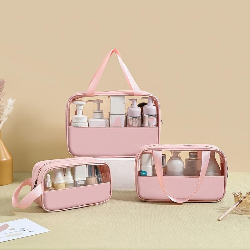 Clear Travel Makeup Bag PVC Large Capacity Toiletry Bag