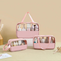 Clear Travel Makeup Bag PVC Large Capacity Toiletry Bag
