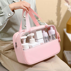 Clear Travel Makeup Bag PVC Large Capacity Toiletry Bag