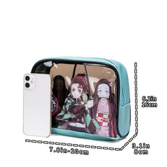 Anime Pattern Cosmetic Bag Travel Toiletry Zipper Makeup Pouch
