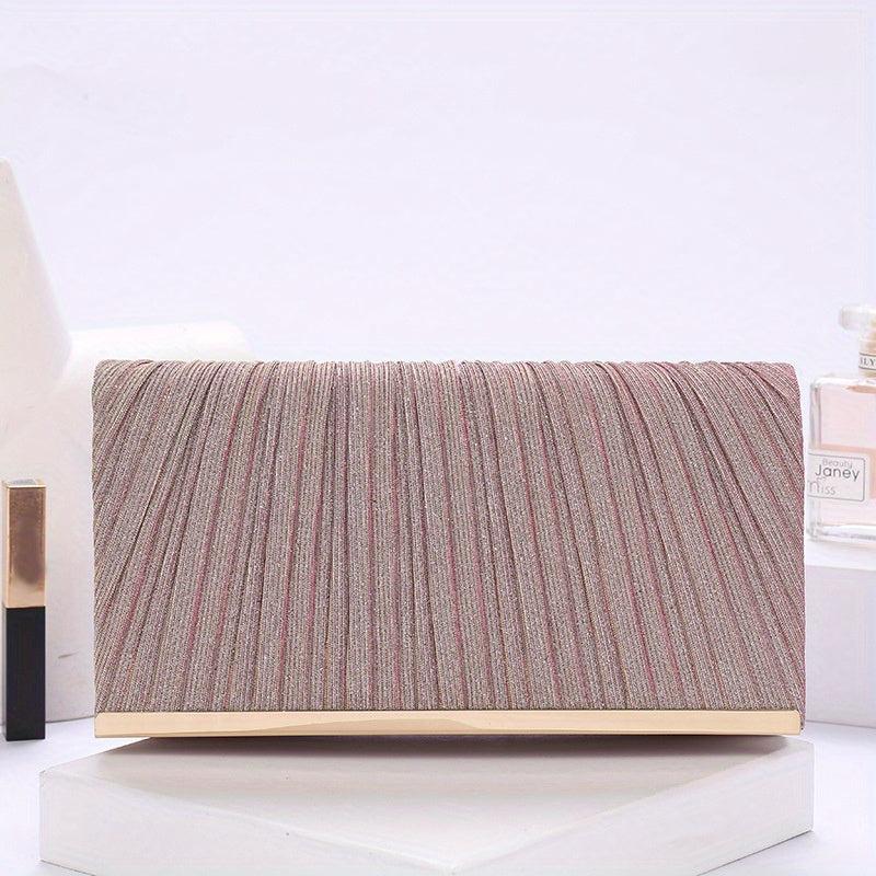 Glitter Square Clutch Wallet for Women's Evening Party