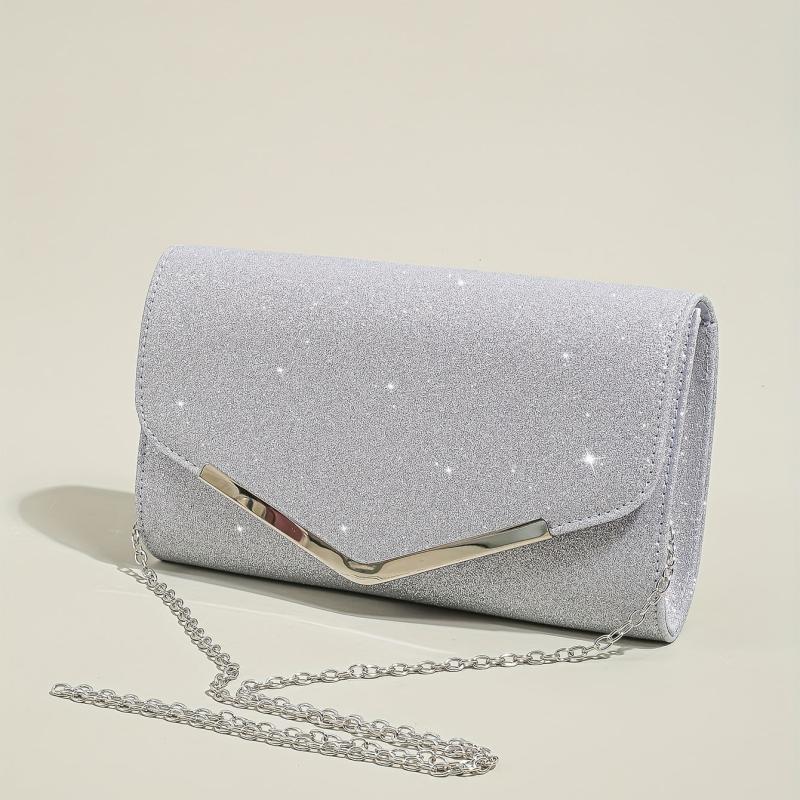 Glitter Square Bag Evening Party Chain Bag