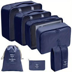 7pcs Travel Bag Sets Dustproof Luggage Bags