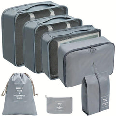 7pcs Travel Bag Sets Dustproof Luggage Bags
