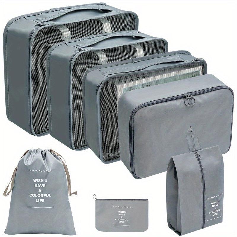 7pcs Travel Bag Sets Dustproof Luggage Bags