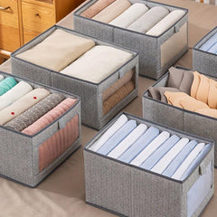 Lightweight Foldable Storage Box Clothes Organizer For Wardrobe