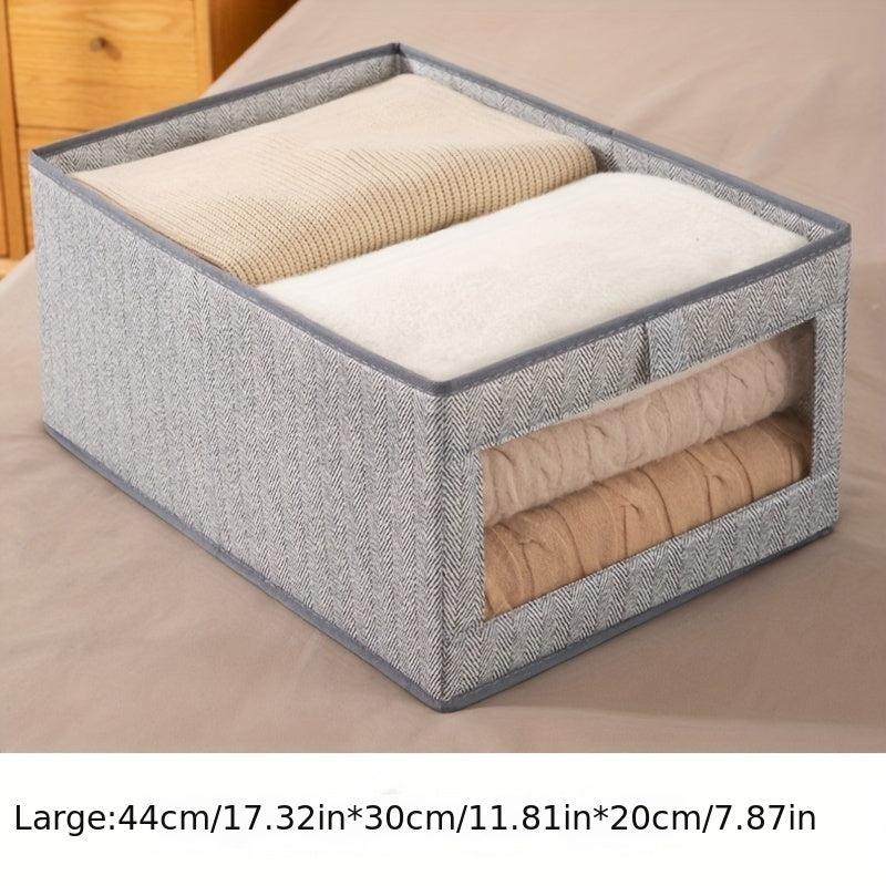 Lightweight Foldable Storage Box Clothes Organizer For Wardrobe