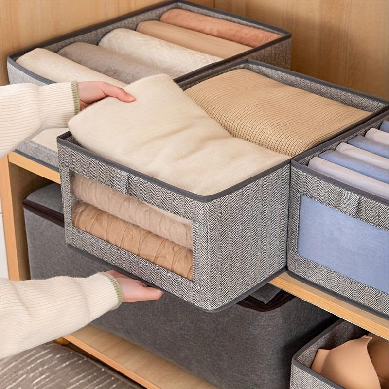 Lightweight Foldable Storage Box Clothes Organizer For Wardrobe